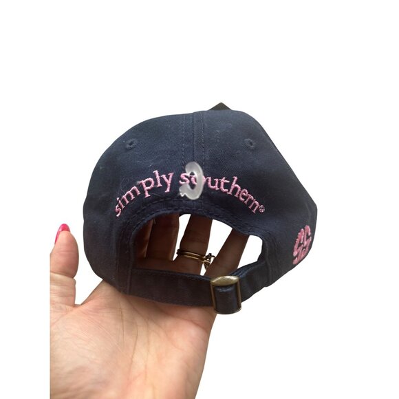 SIMPLY SOUTHERN Palm Tree Print Navy Baseball Hat Cap NEW NWT - Picture 6 of 6